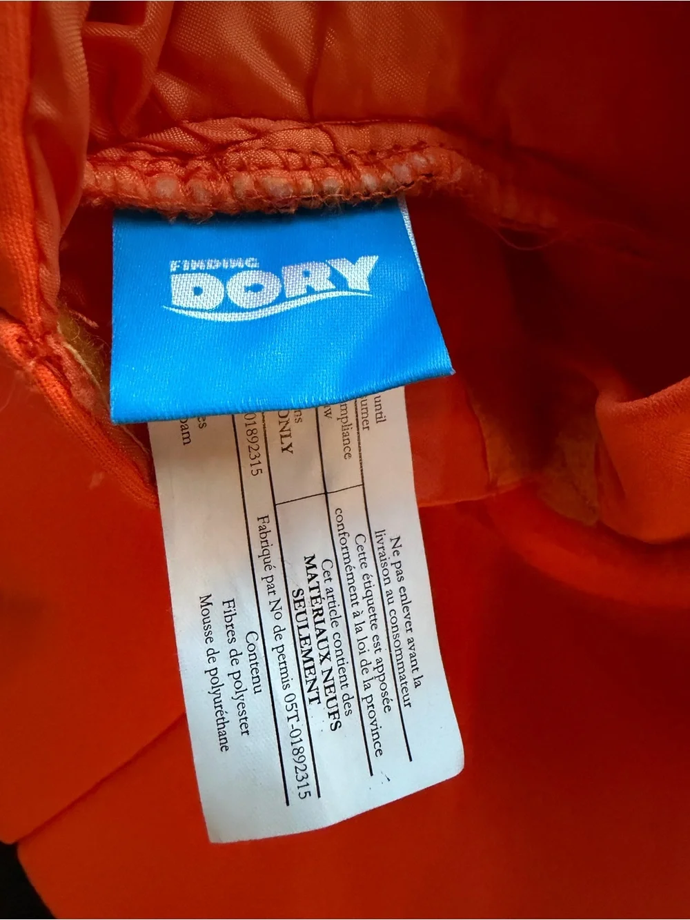 Finding Dory Nemo Orange Clownfish Costume Hoodie Child Size 4-6.